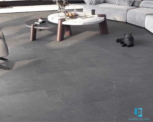Kesehatan Uv Coating Waterproof Spc Flooring 5.0mm Lantai Kayu Laminasi Parket