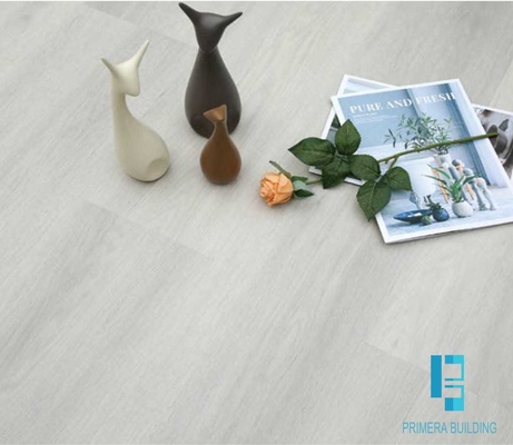 Sistem Klik Ubin Lantai Kayu Lvt Pvc Abu-abu Muda