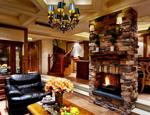 Cement Grade AAA Cultured Stone Brick Veneer untuk Dekorasi Dinding